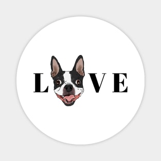 Boston Terrier LOVE, Cartoon Boston Terrier, Cute Magnet